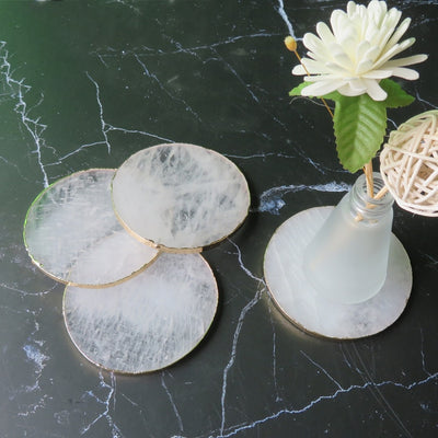 crystal agate coasters